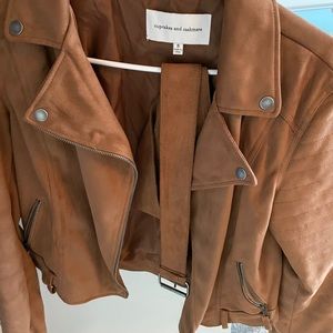 Heavy suede like moto jacket. New without tags.